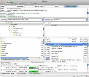 FileZilla pour Mac OS X