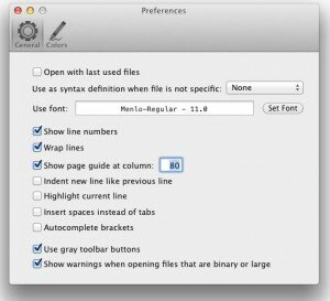 Tincta - Préférences Tincta - Editeur de texte Mac Gratuit - Préférences