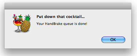 Conversion DVD terminée ! Conversion DVD terminée !