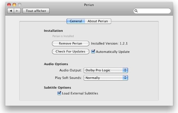 perian-audio-video-plugin-options Perian plugin audio-video Quicktime - Options