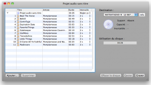 SimplyBurns - Logiciel de gravure Mac - CD Audio