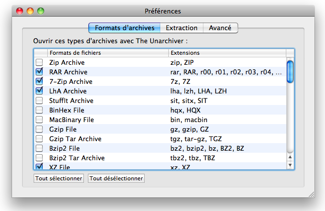 decompresseur fichier rar mac